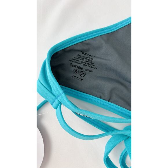 Jolyn Ohara Bikini Top Hawaii Blue Womens Size Small New Swimwear Surf - Picture 6 of 7